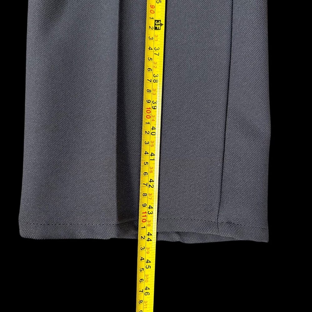 Vintage Levis Mens Polyester Pants Gray Retro Western 1960s Hemmed 36 x 32 READ - Picture 5 of 10